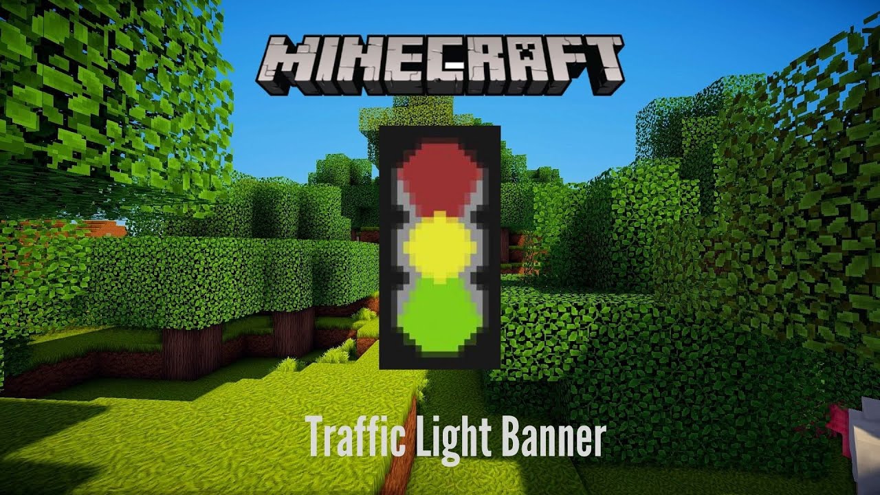 Minecraft Tutorial: Traffic Lights Banner