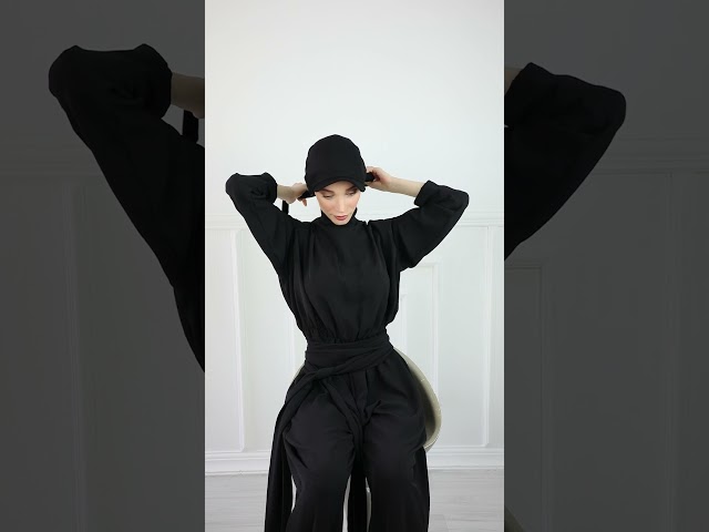 توربان كاب ربط من الخلف - اسود