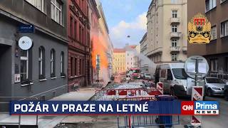 „Bylo mi do breku, to nedávám.“ Místní líčí drama při požáru v Praze, záběry ukazují zkázu