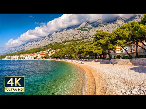 Tucepi Croatia 4K Makarska Riviera Walking Tour 2024