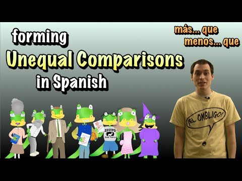 01 Spanish Lesson - Unequal Comparisons (part 1): Más/menos ___ que