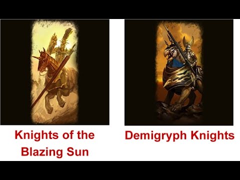 Total War: Warhammer 1vs1: Knights of the Blazing Sun vs Demigryph Knights