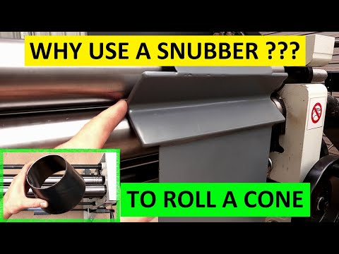 How to Roll a Perfect Truncated Steel Cone with a Snubber