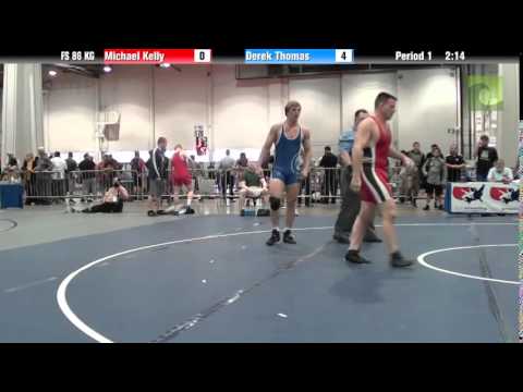 Mens FS FS 86 KG - Michael Kelly vs. Derek Thomas