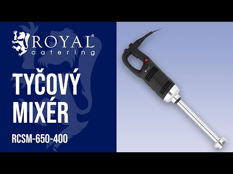 Video - Tyčový mixér - 650 W - Royal Catering - 400 mm - 8 000 - 18 000 ot./min.