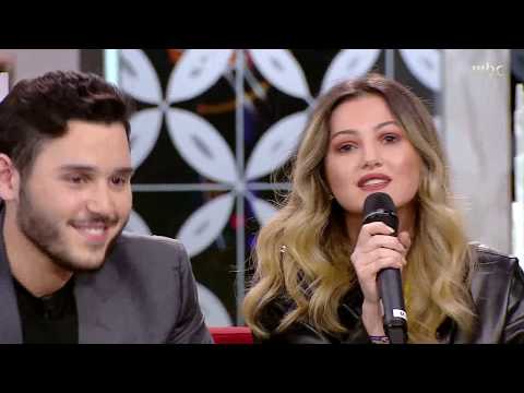 ظهور نادر لدانا شقيقة ماريتا والوليد الحلاني على الهواء في صدى الملاعب