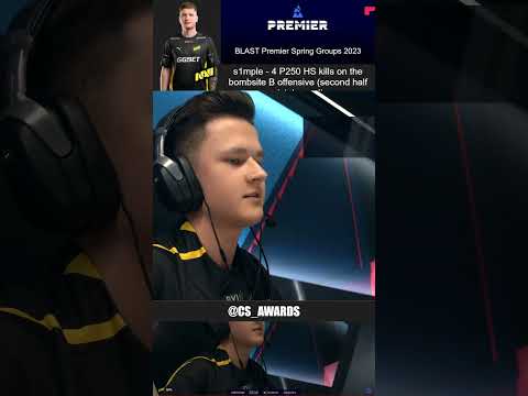 s1mple - 4 P250 HS ki.. (Natus Vincere vs Ninjas in Pyjamas) - BLAST Premier Spring Groups 2023