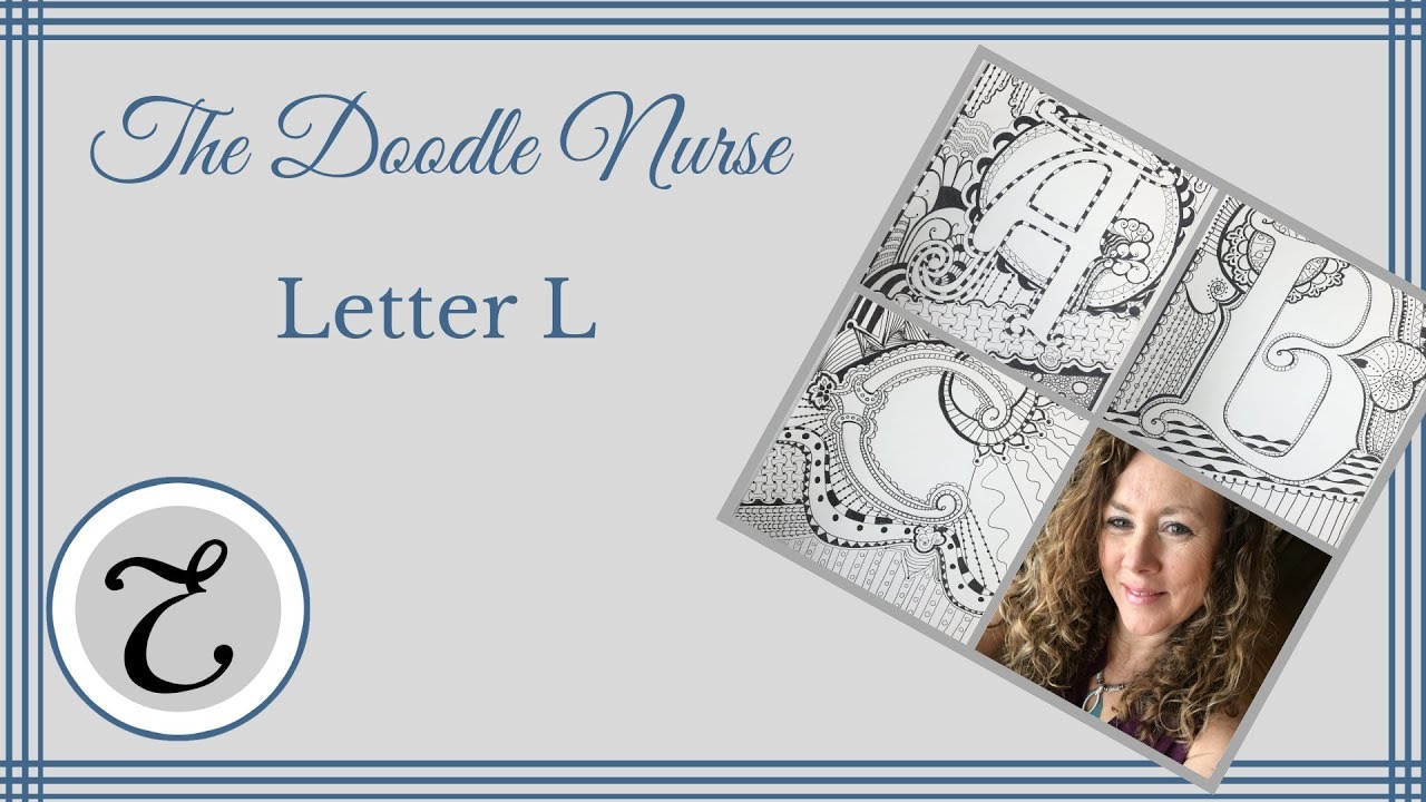 #TheDoodleNurse #DoodleDesign // letter L. How to create #DoodleArt with the letters.