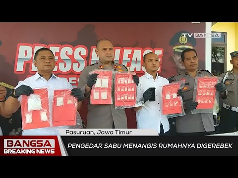 Rumah Dua Pengedar Sabu di Pasuruan Digerebek Polisi, Satu di antaranya Menangis Histeris