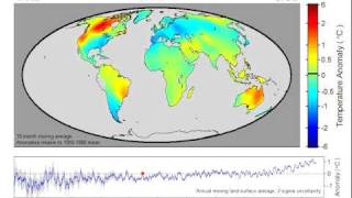 Land Temperature Anomaly Video