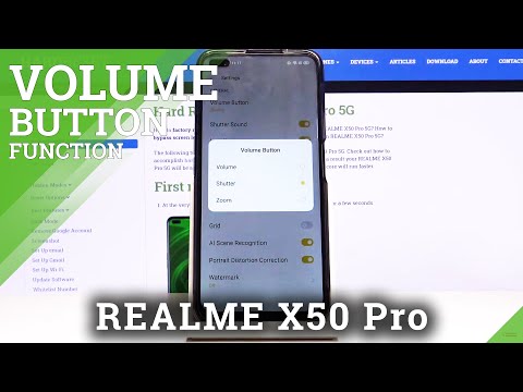 How to Set Up Function for Power Button in Camera of Realme X50 Pro – Camera Settings