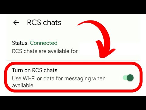 Turn ON/OFF RCS Messaging on Android / RCS Chat Settings
