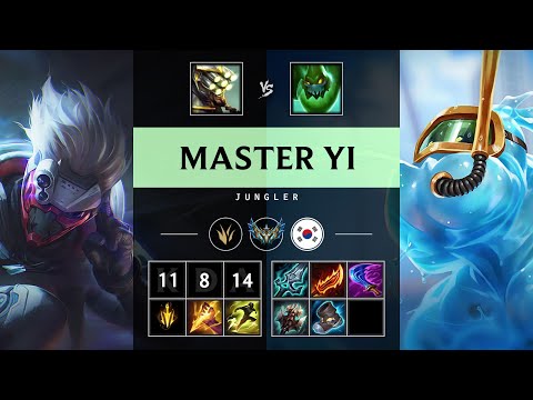 Master Yi Jungle vs Zac - KR Challenger Patch 25.12