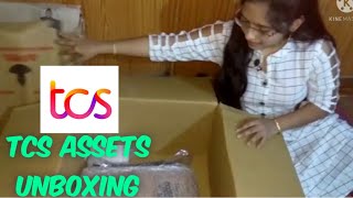 TCS assets unboxing/welcome kit in Telugu