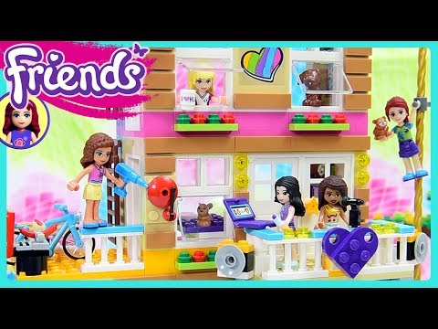 LEGO Friends Friendship House Converted Fire Station Part 1 Build Review Silly Play   Kids Toys
