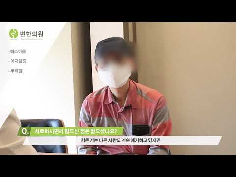 담적(소화불량)으로 인한 어지럼증, 무력감 후기