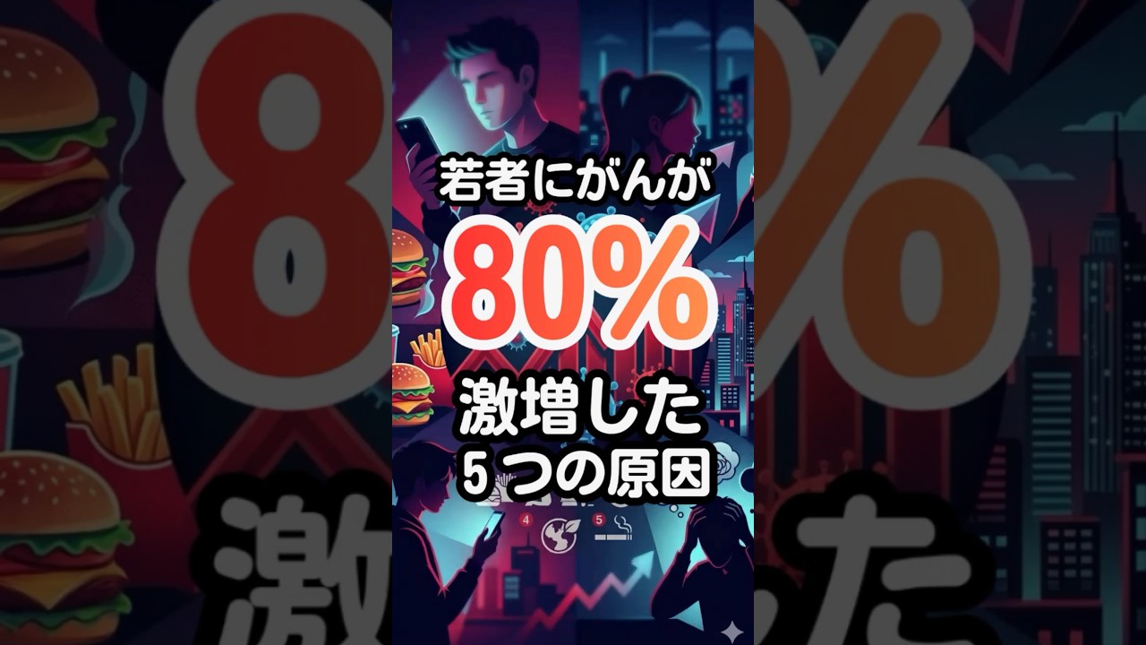 若者にがんが80%も激増した理由５選！ #がん治療