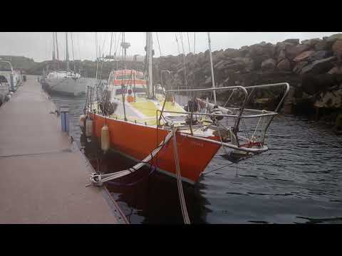 Rigid Dodger. Van de Stadt 34 steel hull - sailing in Scotland