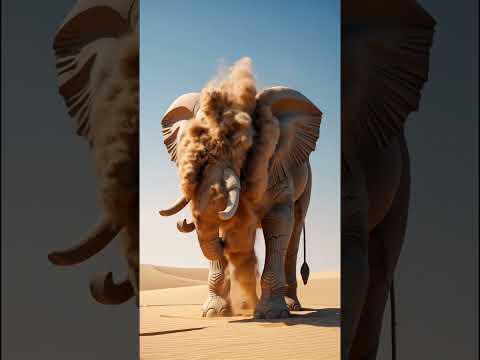 AI Elephant Made of Sand Collapses