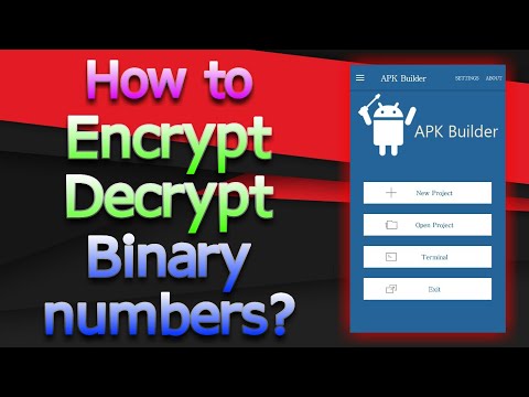 How To Encrypt Decrypt Binary Numbers Android Java