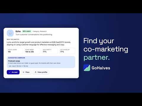 GoHalves video preview
