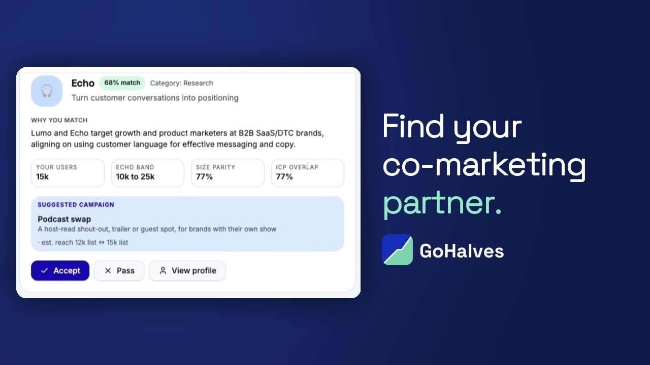 GoHalves video preview