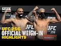 UFC 256 Official Weigh-In Highlights - MMA Fighting