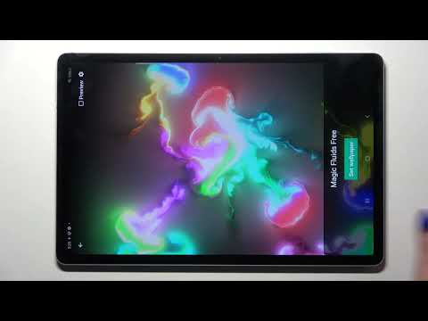 How to Download Live Wallpaper Magic Fluids in SAMSUNG Galaxy Tab S7 FE – Set Live Wallpaper