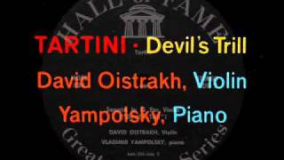 Tartini / Oistrakh / Yampolsky, 1950: Sonata in G minor - &quot;Devil&#39;s Trill&quot; - Complete