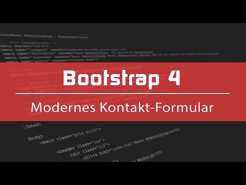 Bootstrap 4 Tutorial #6 - Kontaktformular // Speed Coding (Deutsch)