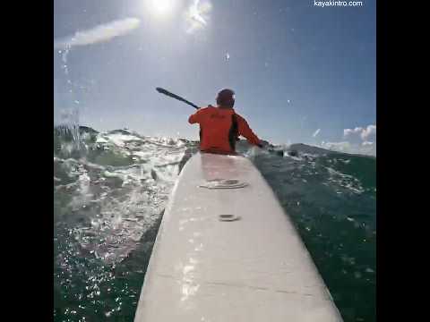 Powerful short steep waves #surfski #kayaking #paddler #gopro