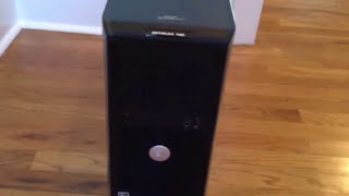 How to take off the access side panel on a Dell Desktop Computer
