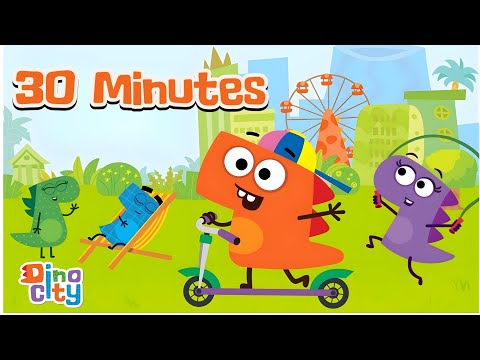 DinoCity 🦕 | 30 Minutes of Fun Family Adventures & Cartoons for Kids
