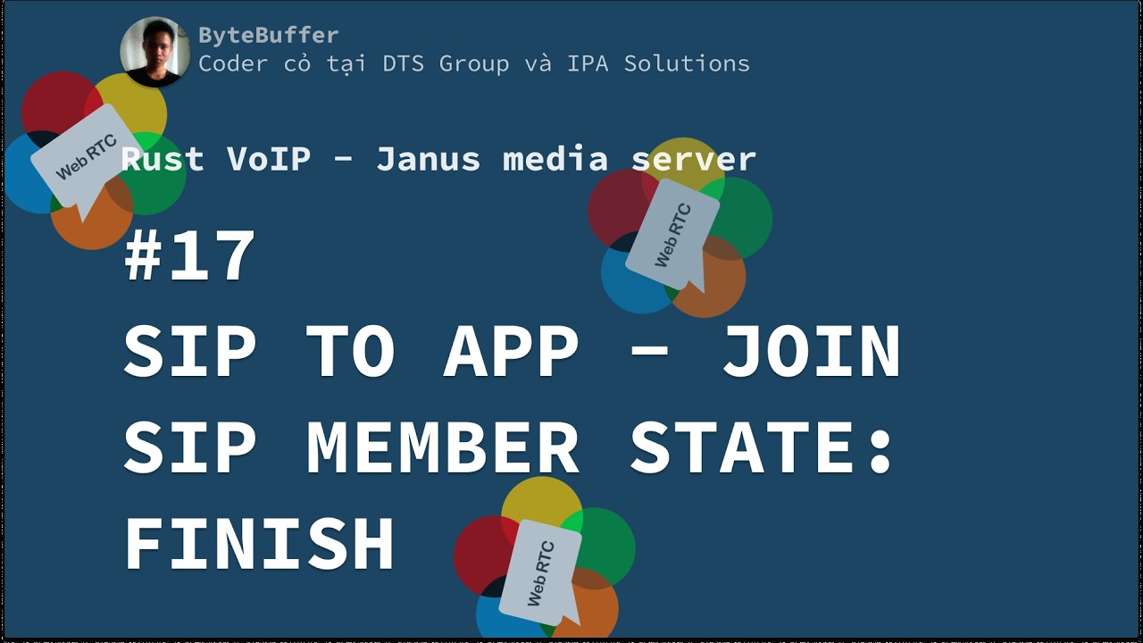 Rust VoIP - Janus Media Server #17: Sip To App - Join SIP Member State: Finish