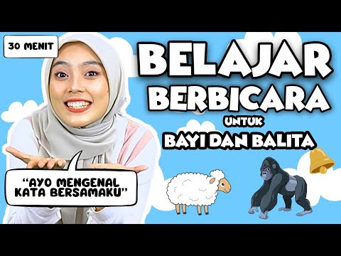 Belajar Bicara Untuk Balita | Bermain Mengenal Gorila - Belajar Kata, Lagu Interaktif, Suara Hewan