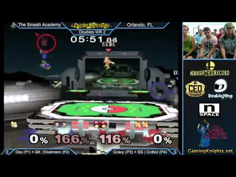 The Smash Academy - Dap + GK | Eikelmann vs SS | Colbol + Gravy - Winner's Bracket - SSBM