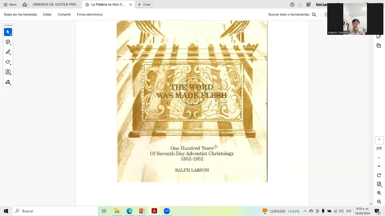 "Escuela Sabática. "EPOCA CLARA RESPECTO A LA NATURALEZA CAIDA QUE TOMÓ CRISTO.1852-1952.