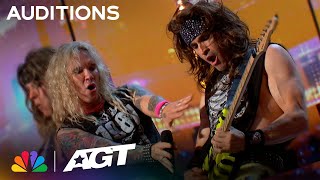 AGT&#39;s Rock Revolution: Steel Panther Owns The Stage with &quot;Eyes of A Panther&quot; | Auditions | AGT 2023