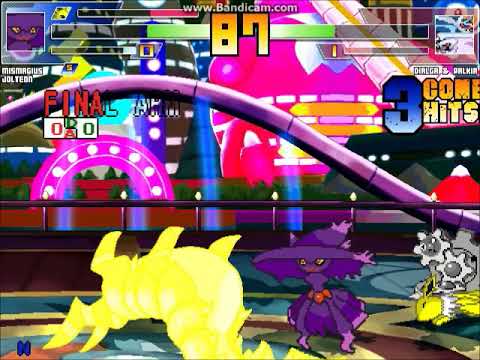 MUGEN battle #3291: Mismagius, Jolteon, Klinklang & Scolipede vs Dialga & Palkia