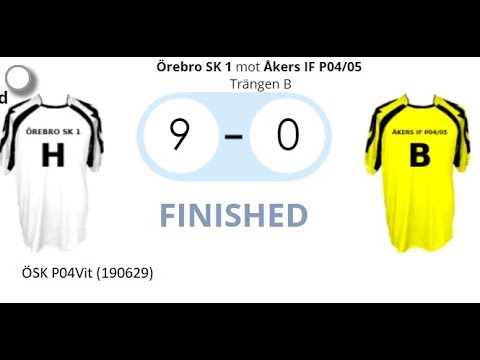190629 (Örebrocupen) ÖSK P04 vit - Åkers IF (highlights)