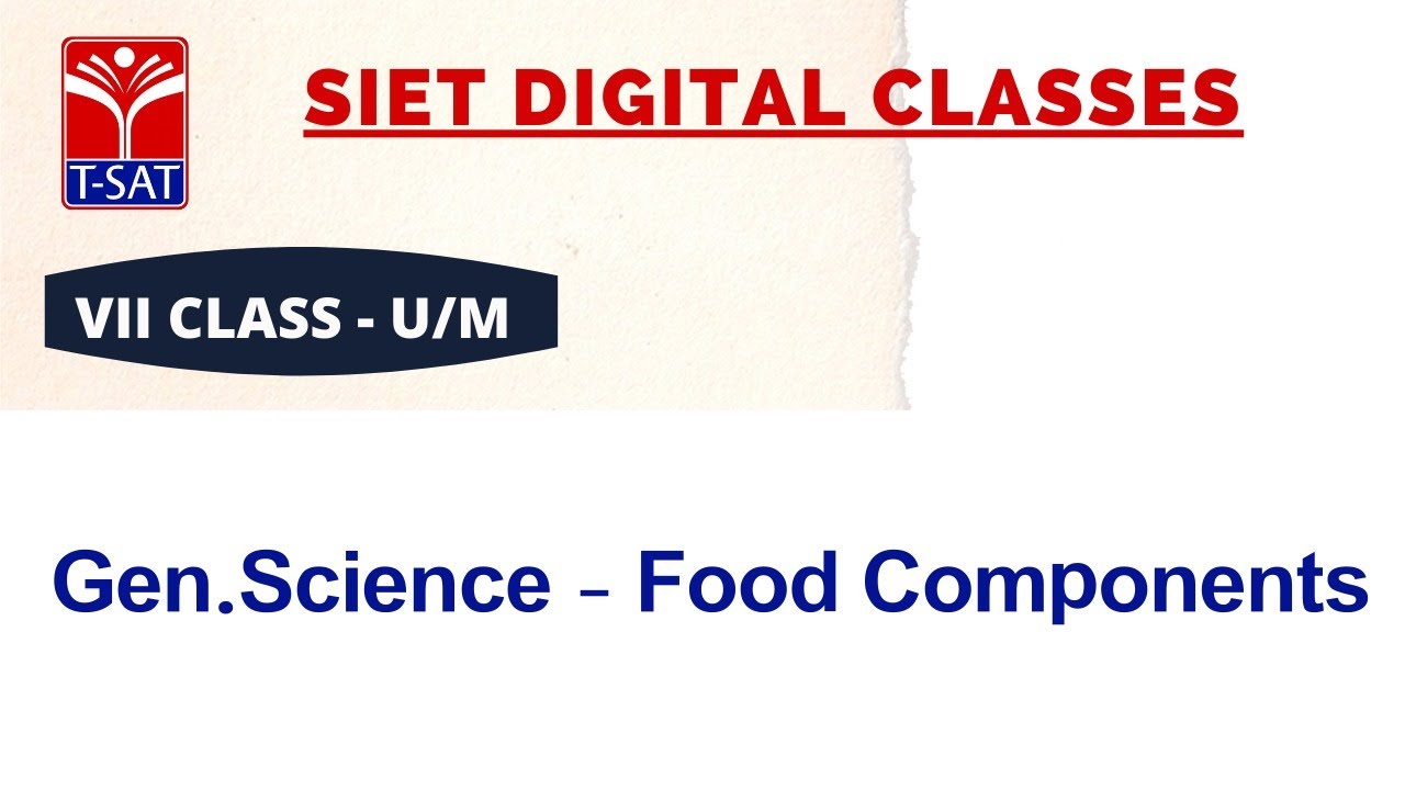 VII Class - U/M || Gen.Science - Food Components