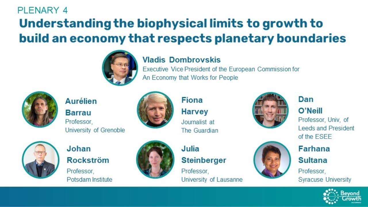 #BeyondGrowth - Understanding the biophysical limits to growth