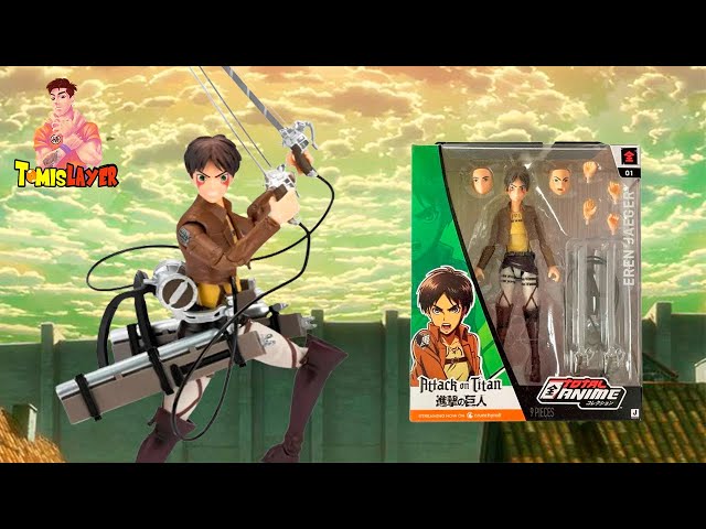 Vídeo relacionado con Total Anime Eren Jaeger de Figura de 16,5 cm con Caras Intercambiables, Manos Intercambiables y Arma