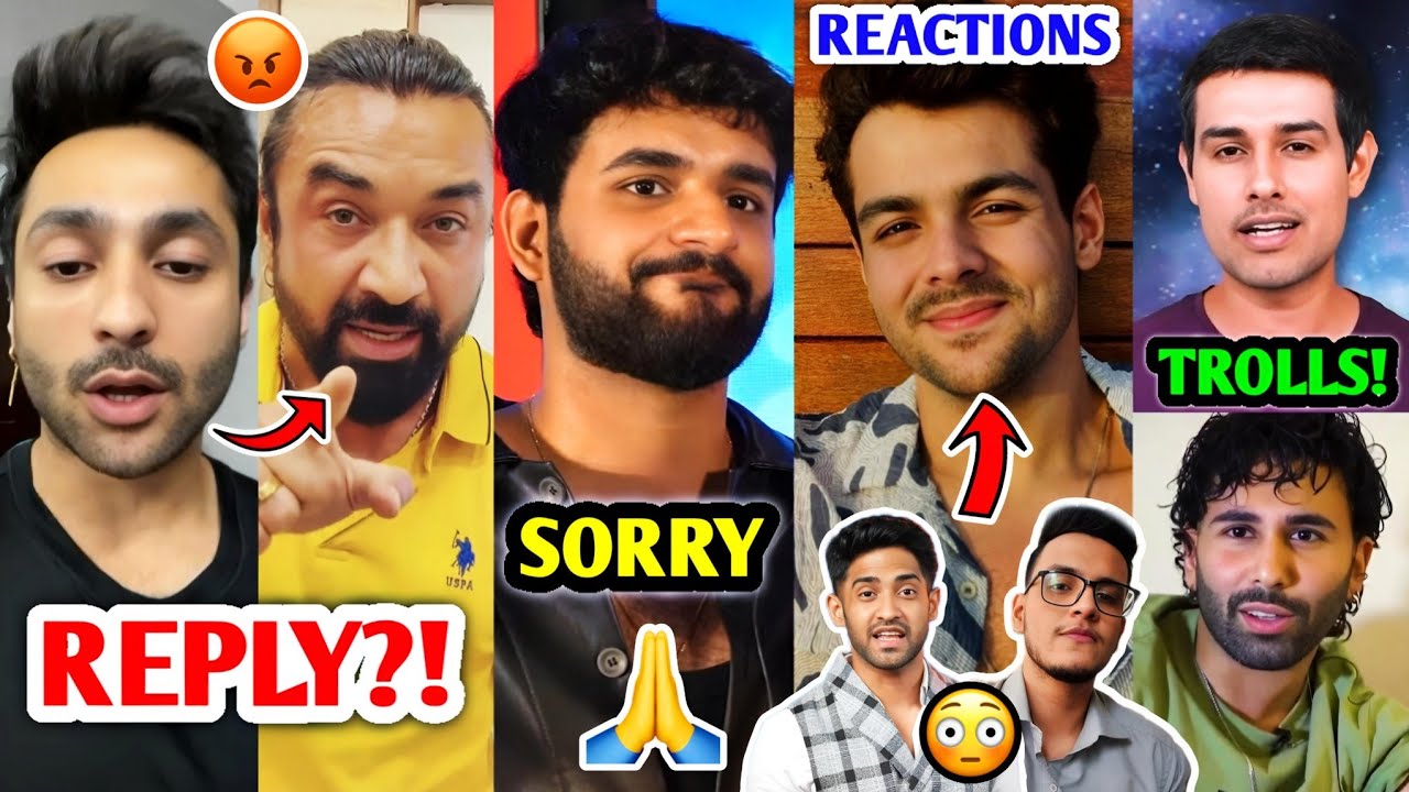 Harsh Beniwal REPLY to Ajaz Khan?! 😡| Fukra Insaan SORRY, Ashish Chanchlani, Dhruv Rathee Vs Orry |