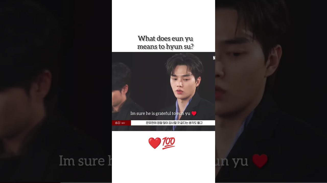 song kang says hyun su is grateful to eun yu 🥹♥️#songkang#gominsi#sweethome2#sweethome#kdramashorts