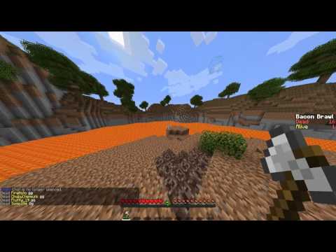 Minecraft Mini-Game: Bacon Brawl! w/ Rusher & Dolphin!