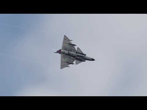 Viggen on NTTR firing range