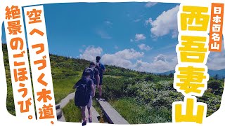 [Mt. Nishiazuma] Hiking - Walking through the breathtaking scenery with a sense of openness! Fami...
