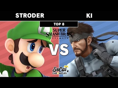 Smash Ultimate Tournament - Ki (Snake) vs Stroder (Luigi) Losers Top 8 - Socal Chronicles
