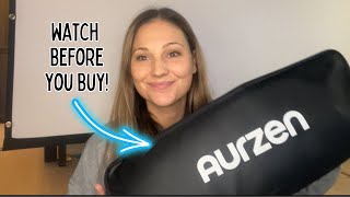 Review & Demo On The Aurzen Portable Projector Screen/Stand